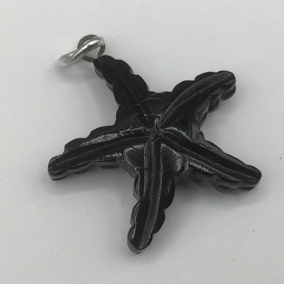 Black Coral Starfish Pendant. - Picture 2 of 4